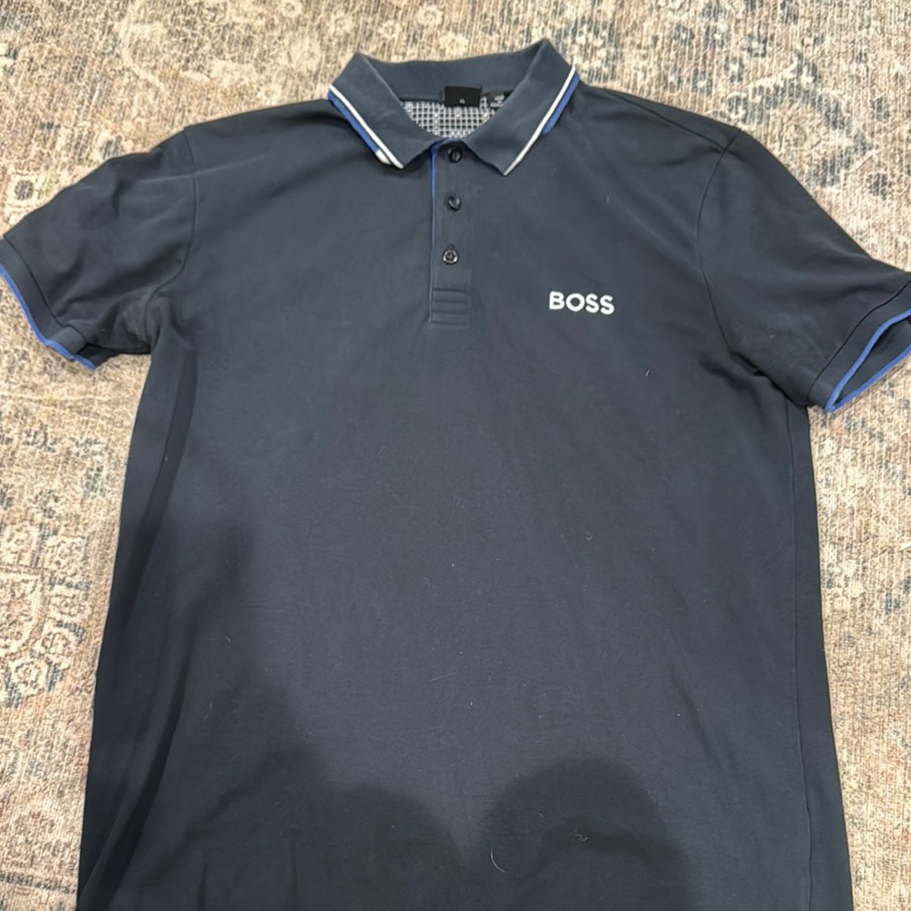 BOSS Men's Black Polo Shirt